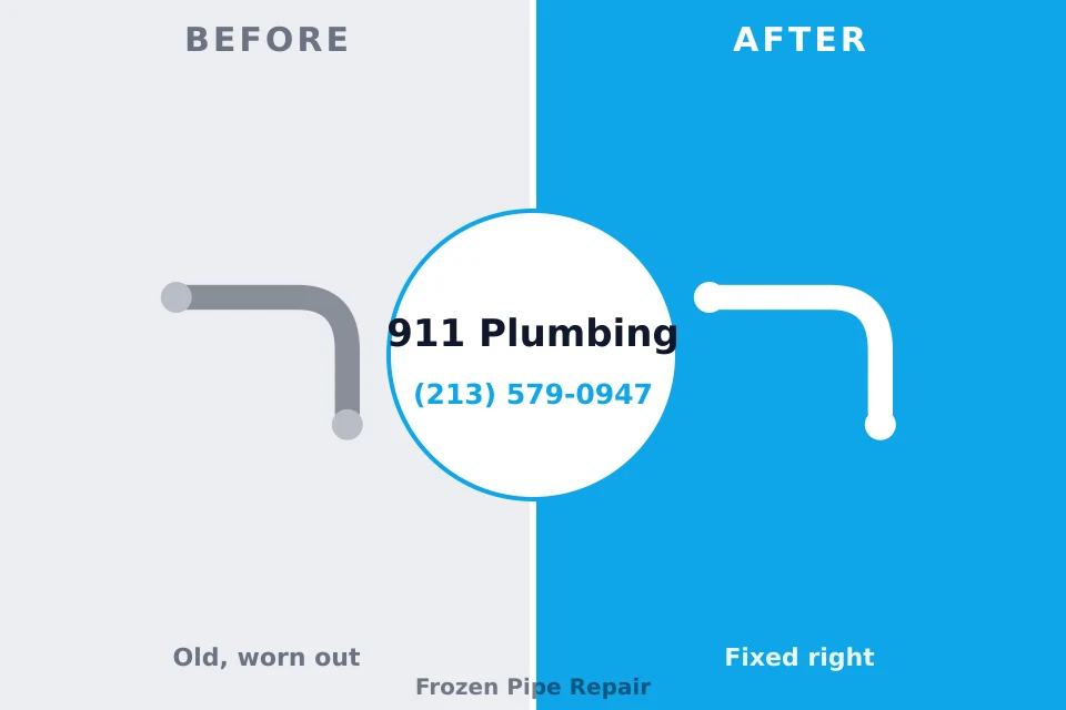 Before and after: plumbing repair South Fulton, GA